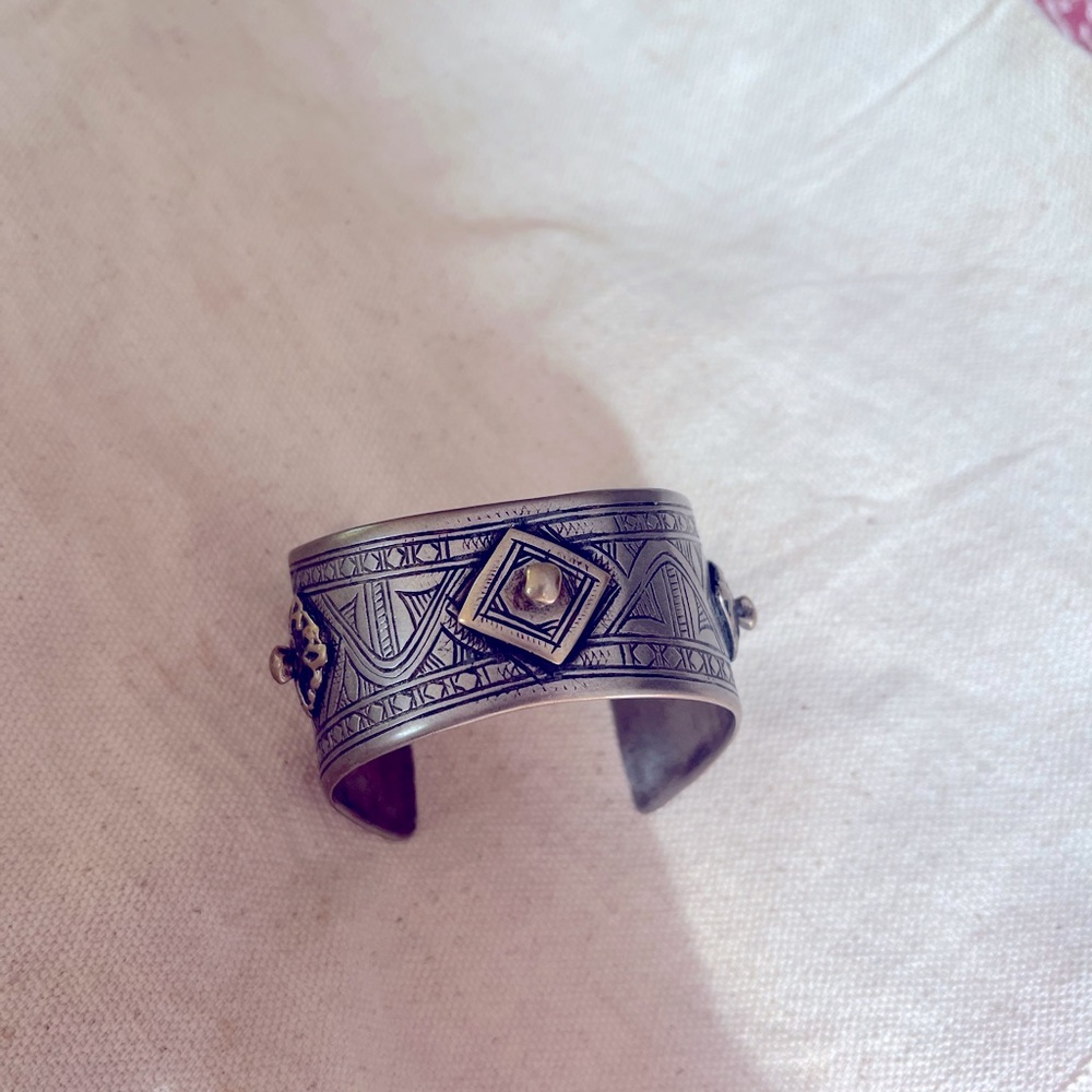 Authentic handmade Berber cuff from Morocco.
